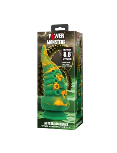 POWER MONSTERS - ABYSSAL COLOSSUS BICOLOR FANTASY DILDO IN SILICONE 22.5 CM Ø 6 CM