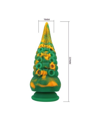POWER MONSTERS - ABYSSAL COLOSSUS BICOLOR FANTASY DILDO IN SILICONE 22.5 CM Ø 6 CM