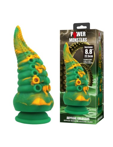 POWER MONSTERS - ABYSSAL COLOSSUS BICOLOR FANTASY DILDO IN SILICONE 22.5 CM Ø 6 CM