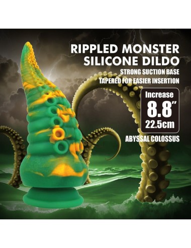 POWER MONSTERS - ABYSSAL COLOSSUS BICOLOR FANTASY DILDO IN SILICONE 22.5 CM Ø 6 CM