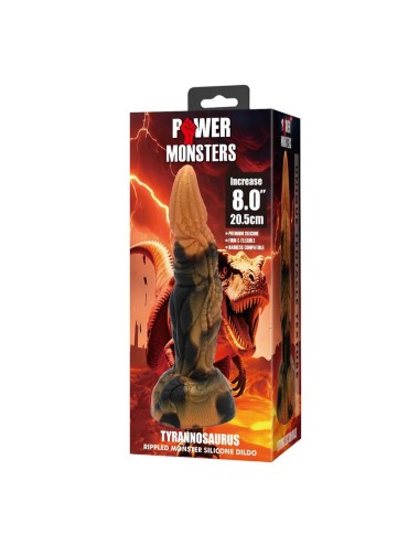 POWER MONSTERS - TIRANNOSAURO BICOLORE FANTASY DILDO IN SILICONE 20