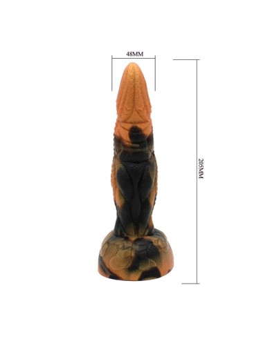 POWER MONSTERS - TIRANNOSAURO BICOLORE FANTASY DILDO IN SILICONE 20,5 CM Ø 5 CM