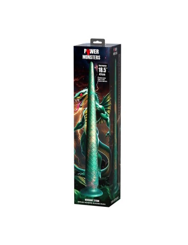 POWER MONSTERS - WILDWYRM TAIL BICOLORE FANTASY DILDO IN SILICONE 47 CM Ø 4 CM