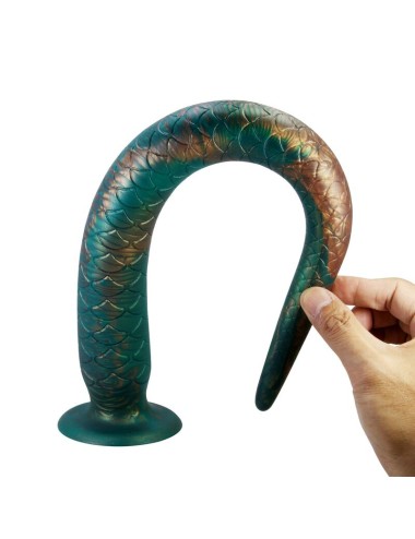 POWER MONSTERS - WILDWYRM TAIL BICOLORE FANTASY DILDO IN SILICONE 47 CM Ø 4 CM