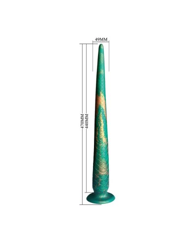POWER MONSTERS - WILDWYRM TAIL BICOLORE FANTASY DILDO IN SILICONE 47 CM Ø 4 CM