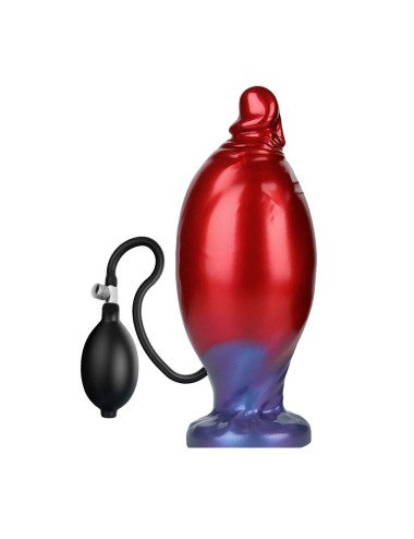 POWER MONSTERS - SHADOW BEHEMOTH DILDO GONFIABILE IN SILICONE BICOLORE 22 CM Ø 5 CM