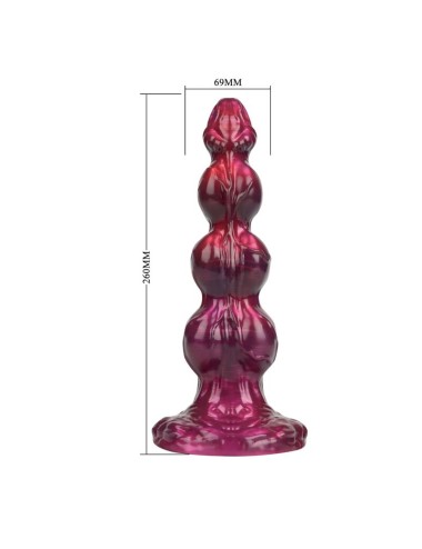 POWER MONSTERS - PRIMAL BEASTLORD DILDO IN SILICONE ROSA TRASLUCIDO FANTASY 26 CM Ø 5 CM