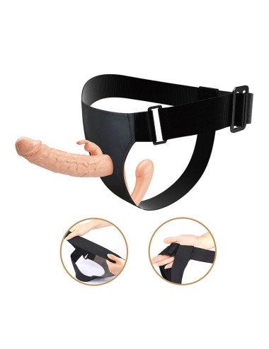 BAILE - CHARLOTTE HOLLOW DOPPIA PENETRAZIONE STRAP-ON FLESH