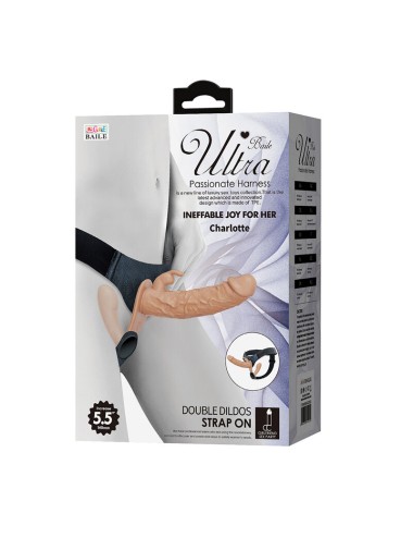 BAILE - CHARLOTTE HOLLOW DOPPIA PENETRAZIONE STRAP-ON FLESH