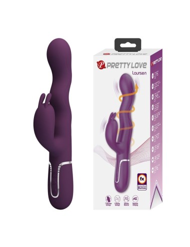 PRETTY LOVE - VIBRATORE A FORMA DI CONIGLIO LOURSEN CON MOVIMENTO DI SPINTA E 7 VIBRAZIONI