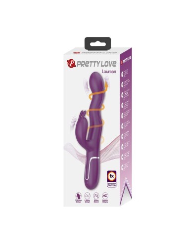 PRETTY LOVE - VIBRATORE A FORMA DI CONIGLIO LOURSEN CON MOVIMENTO DI SPINTA E 7 VIBRAZIONI