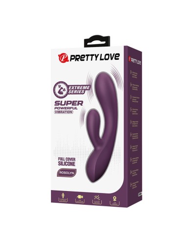 PRETTY LOVE - VIBRATORE A FORMA DI CONIGLIO RICARICABILE ROSOLYN CON 10 FUNZIONI
