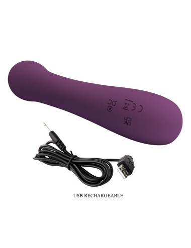 PRETTY LOVE - VIBRATORE A FORMA DI CONIGLIO RICARICABILE ROSOLYN CON 10 FUNZIONI