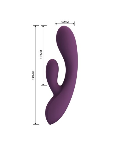 PRETTY LOVE - VIBRATORE A FORMA DI CONIGLIO RICARICABILE ROSOLYN CON 10 FUNZIONI