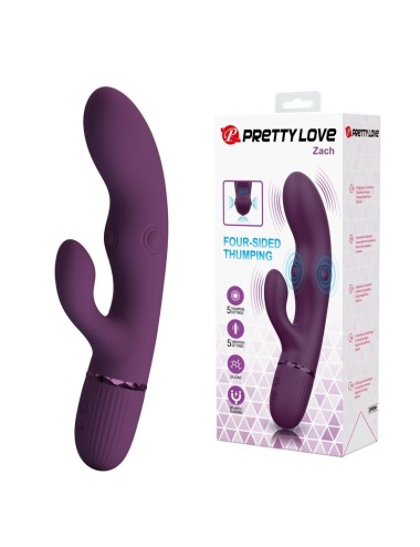 PRETTY LOVE - ZACH VIBRATORE A CONIGLIO RICARICABILE CON 5+5 FUNZIONI