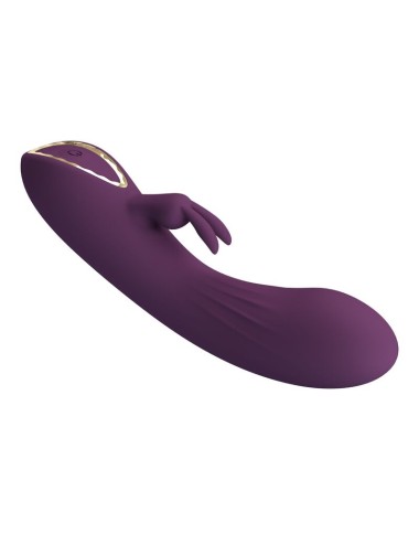 PRETTY LOVE - VIBRATORE A FORMA DI CONIGLIO RICARICABILE LANDYN, 10 FUNZIONI, VIOLA