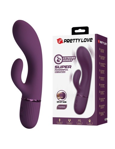 PRETTY LOVE - MARGIE VIBRATORE A FORMA DI CONIGLIO RICARICABILE 10 FUNZIONI VIOLA