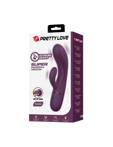 PRETTY LOVE - MARGIE VIBRATORE A FORMA DI CONIGLIO RICARICABILE 10 FUNZIONI VIOLA