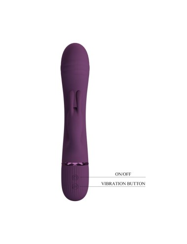PRETTY LOVE - ROCCO VIBRATORE A FORMA DI CONIGLIO RICARICABILE 10 FUNZIONI VIOLA