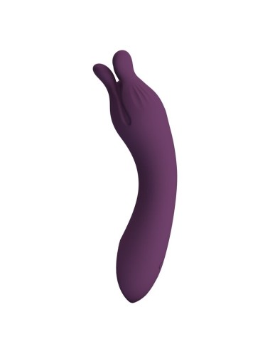PRETTY LOVE - VIBRATORE RICARICABILE LUNAO 10 FUNZIONI VIOLA
