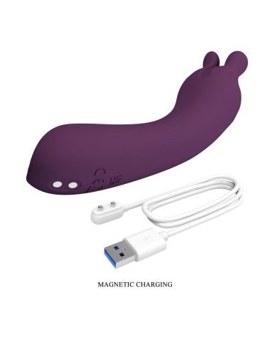 PRETTY LOVE - VIBRATORE RICARICABILE LUNAO 10 FUNZIONI VIOLA