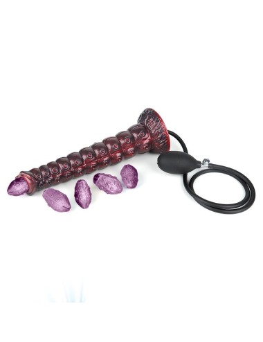 POWER MONSTERS - VOIDCLAW BRUTE DILDO GONFIABILE IN SILICONE BICOLORE FANTASY 29 CM Ø 5.7 CM