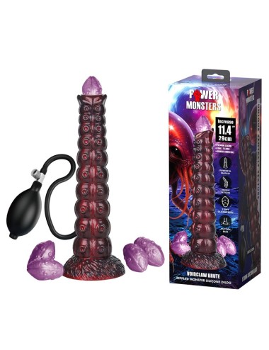 POWER MONSTERS - VOIDCLAW BRUTE DILDO GONFIABILE IN SILICONE BICOLORE FANTASY 29 CM Ø 5.7 CM
