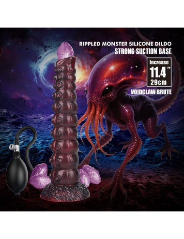 POWER MONSTERS - VOIDCLAW BRUTE DILDO GONFIABILE IN SILICONE BICOLORE FANTASY 29 CM Ø 5.7 CM