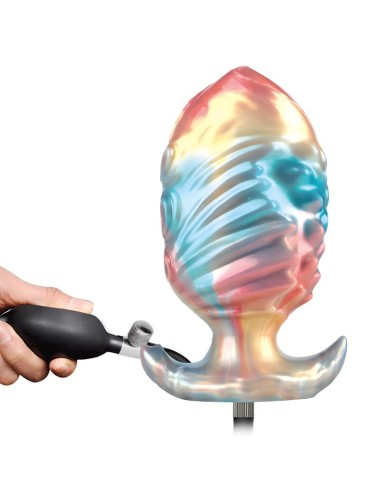 POWER MONSTERS - EBON LEVIATHAN TRICOLORE PLUG ANALE GONFIABILE FANTASY 18 CM