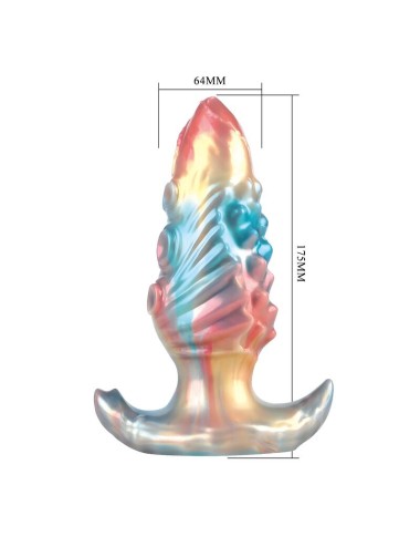 POWER MONSTERS - EBON LEVIATHAN TRICOLORE PLUG ANALE GONFIABILE FANTASY 18 CM