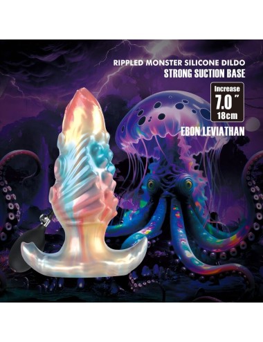 POWER MONSTERS - EBON LEVIATHAN TRICOLORE PLUG ANALE GONFIABILE FANTASY 18 CM
