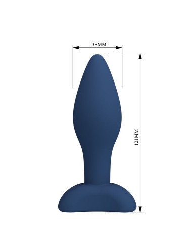 MR PLAY - PLUG ANALE CONICO IN SILICONE BLU L