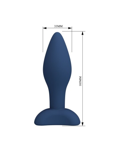 MR PLAY - PLUG ANALE CONICO IN SILICONE BLU M