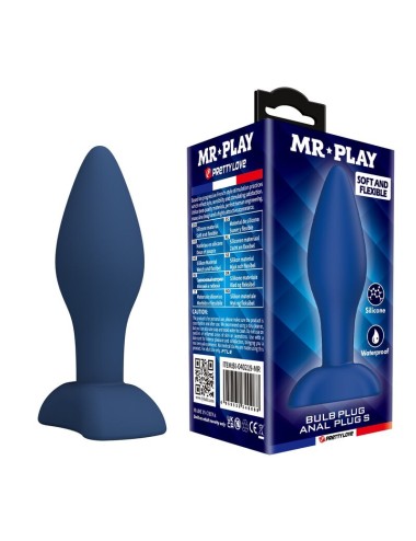 MR PLAY - PLUG ANALE CONICO IN SILICONE BLU S