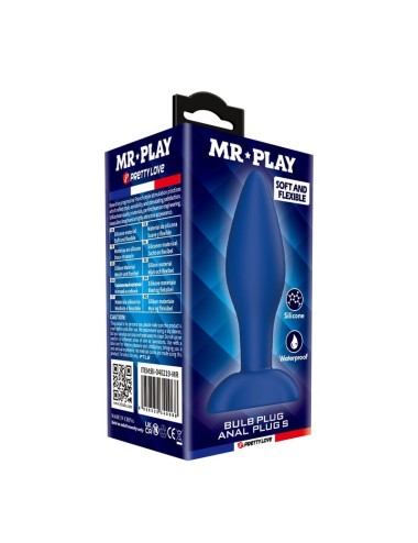 MR PLAY - PLUG ANALE CONICO IN SILICONE BLU S