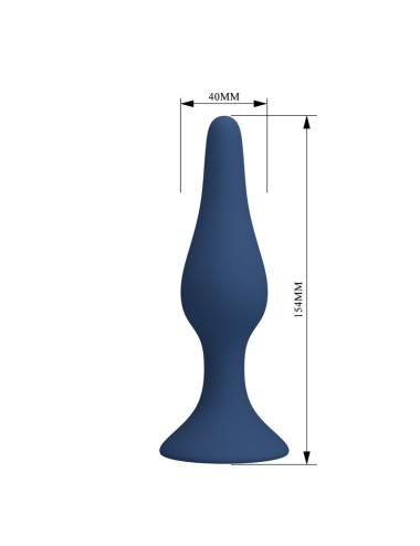 MR PLAY - PLUG ANALE CONICO IN SILICONE BLU XL