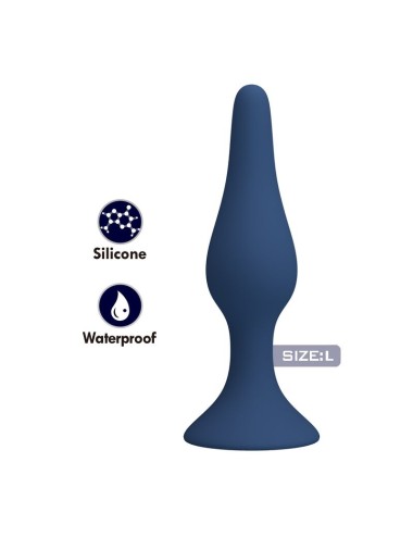 MR PLAY - PLUG ANALE SLIM IN SILICONE BLU L