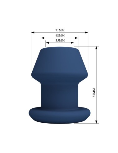MR PLAY - JACK BLUE PLUG ANALE CAVO IN SILICONE TAGLIA M