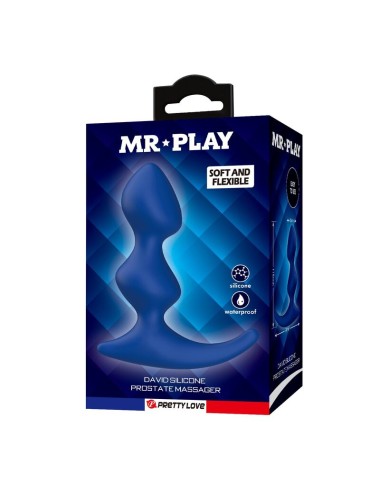 MR PLAY - PLUG ANALE ERGONOMICO BLU