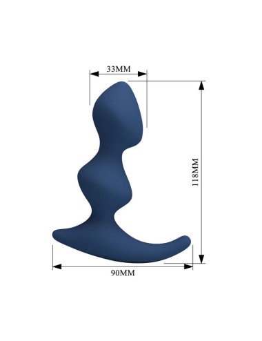 MR PLAY - PLUG ANALE ERGONOMICO BLU