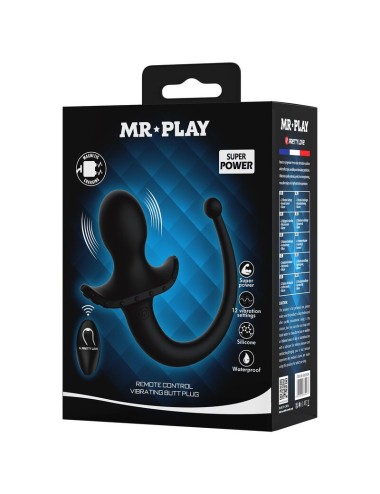 MR PLAY - VIBRATORE ANALE E PERINEO CON TELECOMANDO WIRELESS