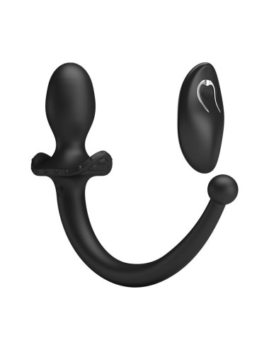 MR PLAY - VIBRATORE ANALE E PERINEO CON TELECOMANDO WIRELESS, NERO