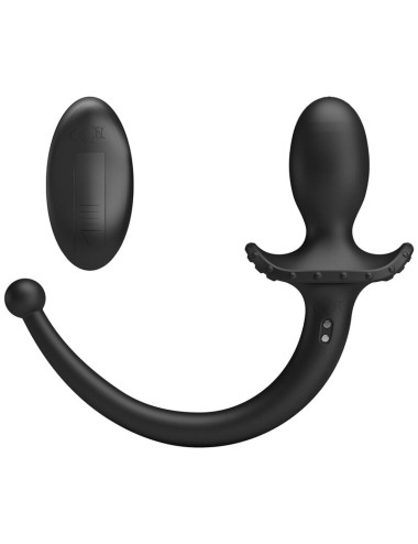 MR PLAY - VIBRATORE ANALE E PERINEO CON TELECOMANDO WIRELESS, NERO