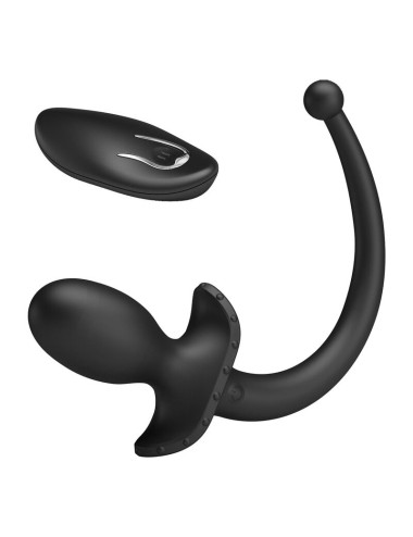 MR PLAY - VIBRATORE ANALE E PERINEO CON TELECOMANDO WIRELESS, NERO