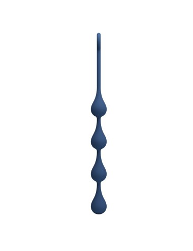 MR PLAY - PERLE ANALI IN SILICONE BLU TAGLIA M 33 CM