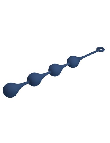 MR PLAY - PERLE ANALI IN SILICONE BLU TAGLIA XL 52,5 CM