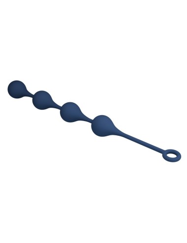 MR PLAY - PERLE ANALI IN SILICONE BLU TAGLIA XL 52,5 CM