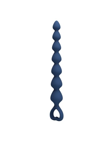 MR PLAY - PERLE ANALALI IN SILICONE BLU E PLUG ANAL 26,7 CM