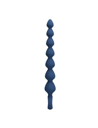 MR PLAY - PERLE ANALALI IN SILICONE BLU E PLUG ANAL 26,7 CM