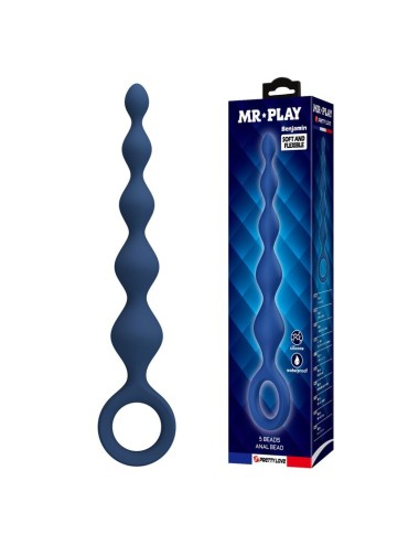MR PLAY - PERLE ANAL IN SILICONE BLU E PLUG ANAL 20